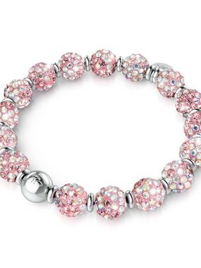 NOGU Strawberry Confetti Deluxe Crystal Kikiballa Bracelet